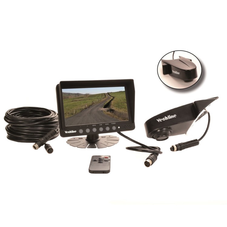 1 - KIT Câmera Traseira Camper VechLine Visio Evo Van Cores 7"